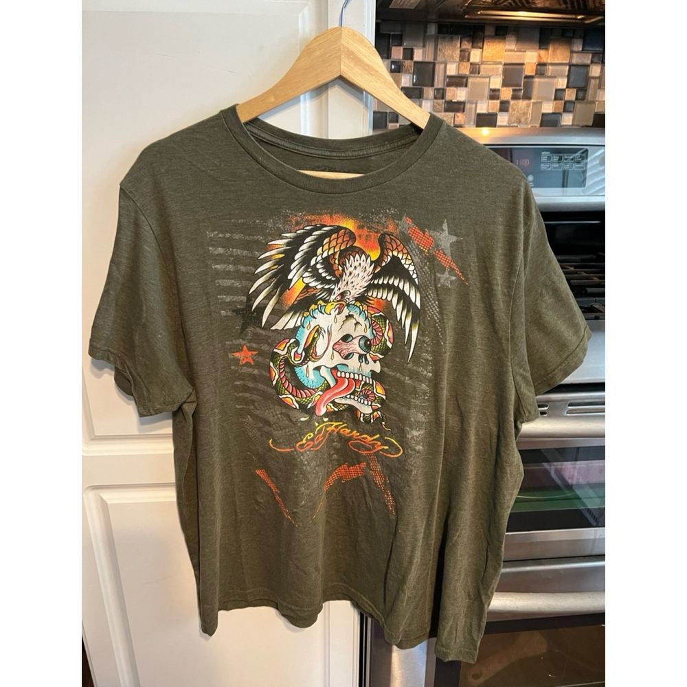 Vintage Y2K Ed Hardy Skull T Shirt
